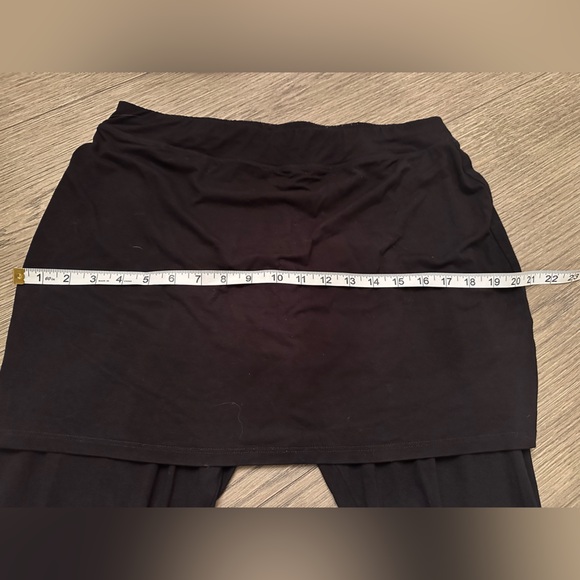 Eileen Fisher Black Skirted Leggings - Picture 8 of 9